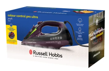 Праска Russell Hobbs з парою 2800 Вт керамічна фіолетова