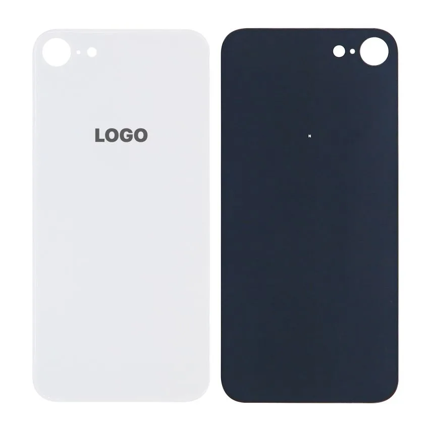 Задня кришка Apple iPhone 8 Original Quality біла з великим вирізом під камеру