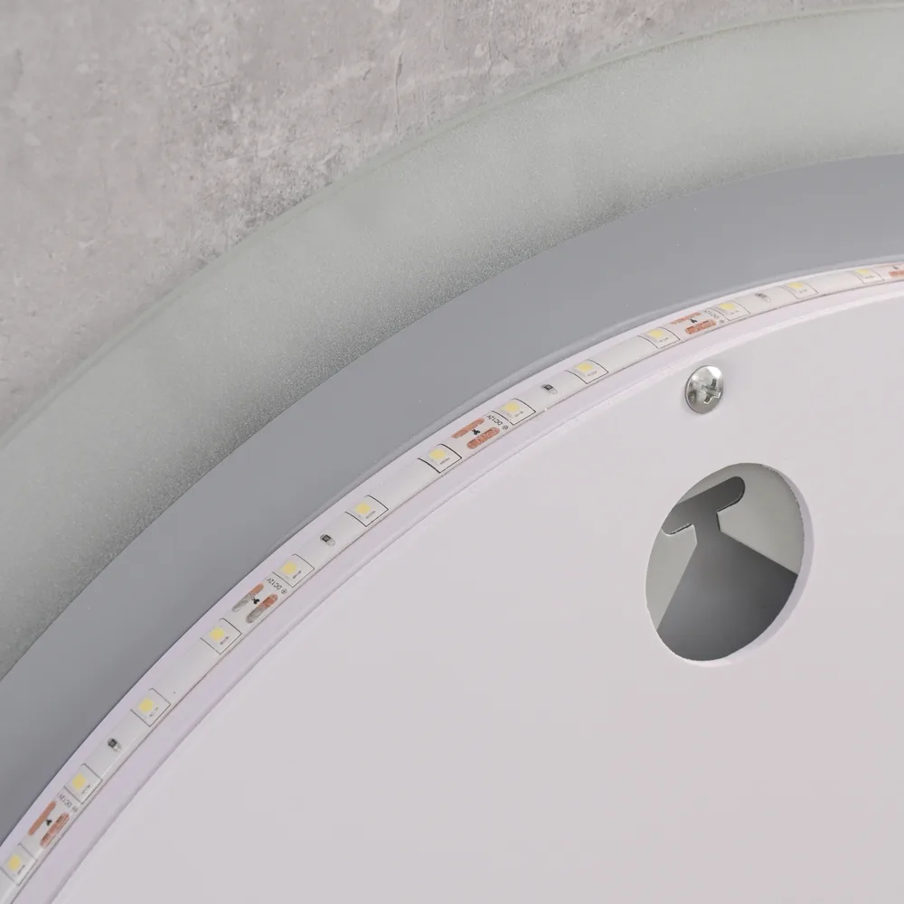 Дзеркало настінне LED Touch 800х600 мм алюмінієве біле з антизапотівателем