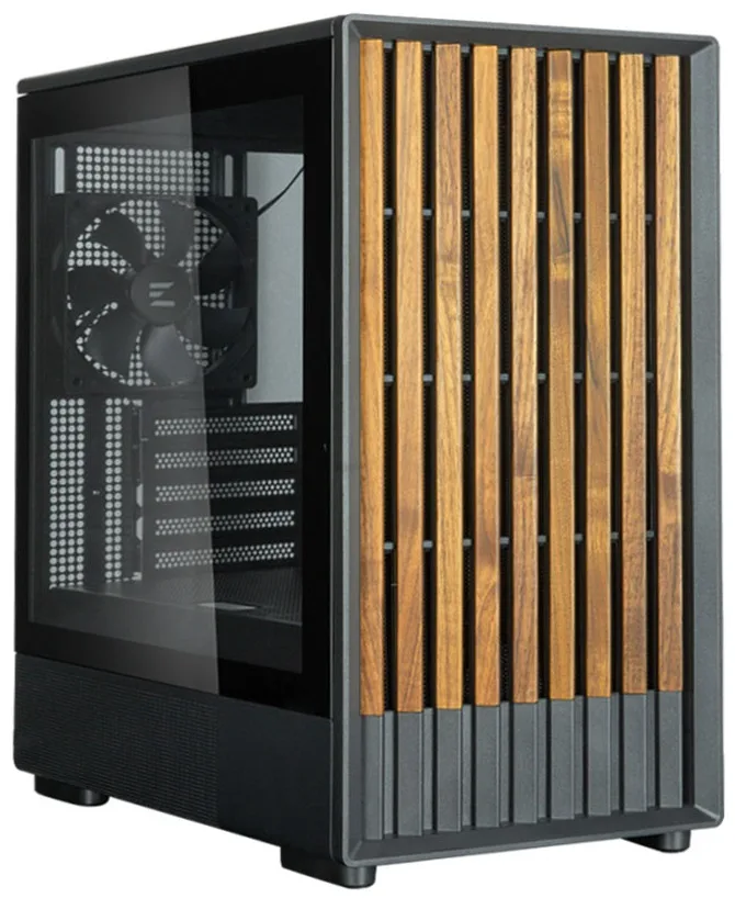 Корпус Zalman чорний Mini Tower з загартованим склом 3 вентилятори USB Type C