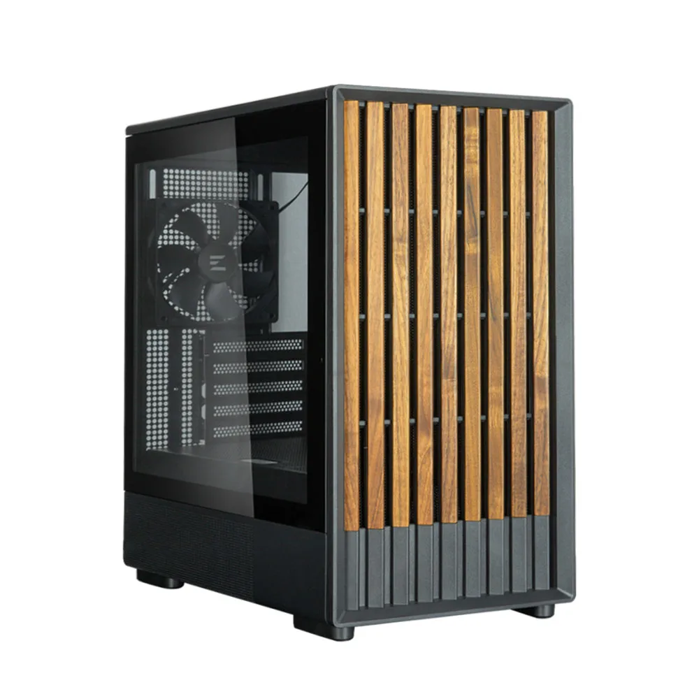 Корпус Zalman чорний Mini Tower з загартованим склом 3 вентилятори USB Type C