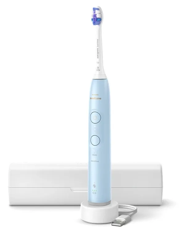 Зубна електрощітка Philips Sonicare Ультразвукова 62000 рухів на хвилину Блакитна