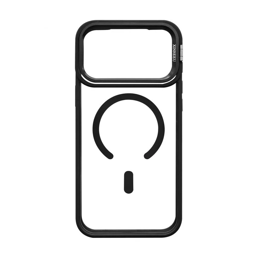 Чохол MagSafe з підставкою для iPhone 17 Pro Max пластик силікон чорний