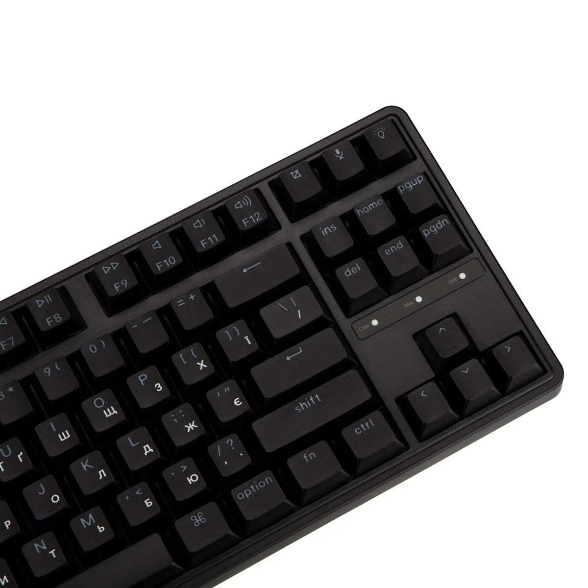 Клавіатура механічна Keychron C3 Pro V2 87Key, K pro Brown, USB-A, QMK, Hot-swap,8K, EN/UKR, RGB, чорний