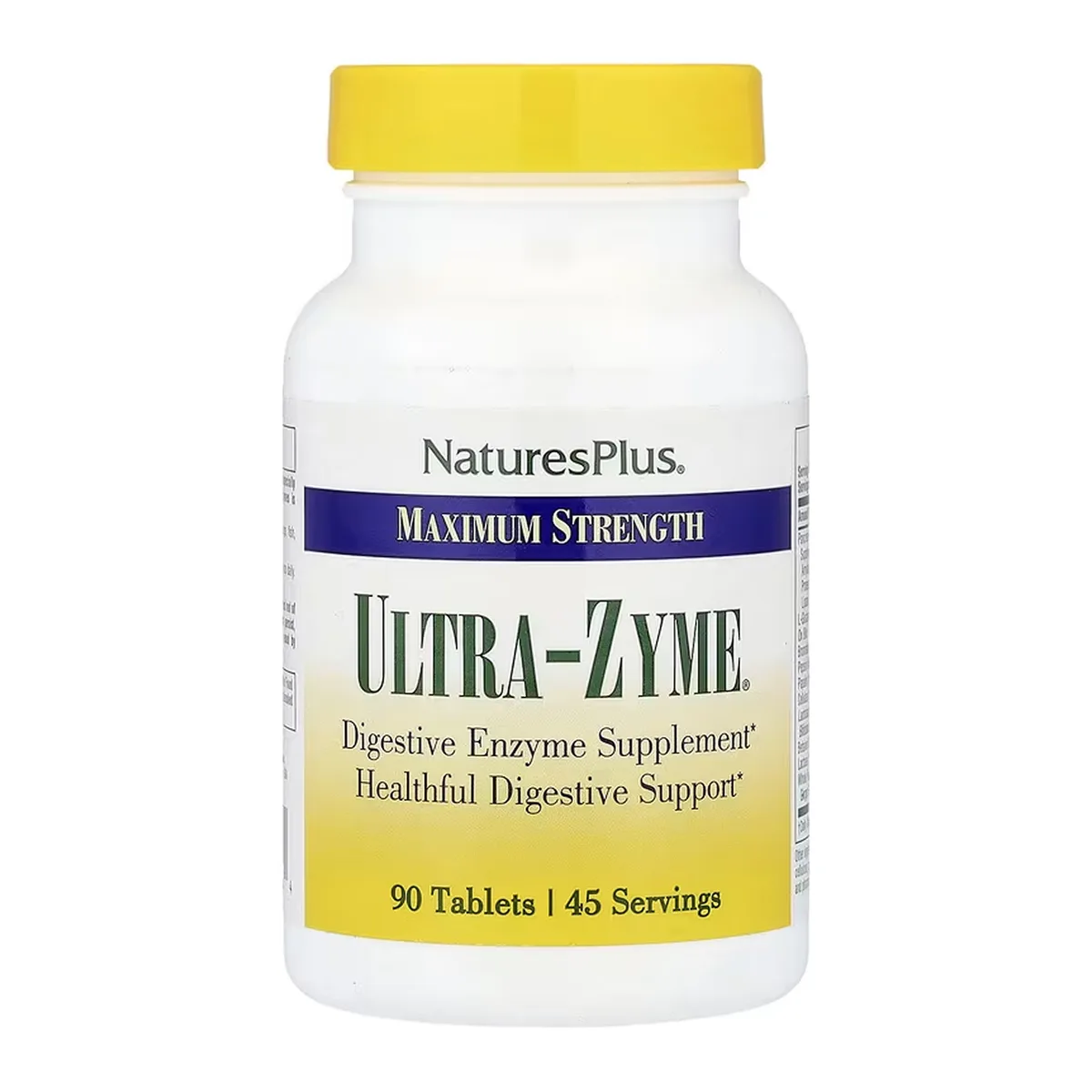 Добавка з травними ферментами Nature's Plus Ultra-Zyme 90 табл для здорового травлення