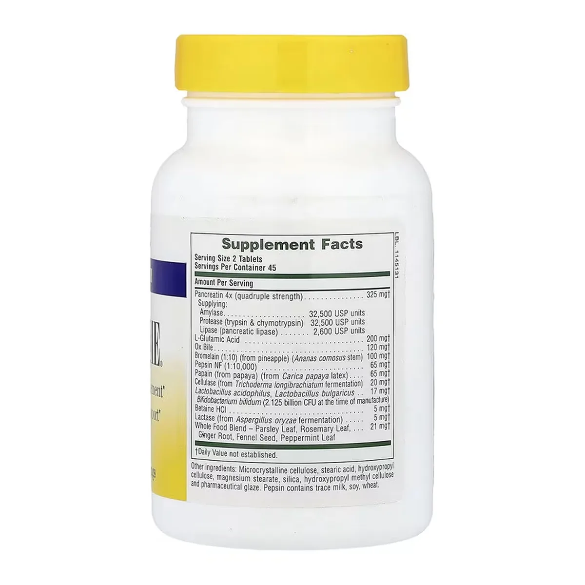 Добавка з травними ферментами Nature's Plus Ultra-Zyme 90 табл для здорового травлення
