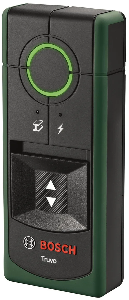 Детектор Bosch Truvo, глибина до 70 мм, вага 0,15 кг.