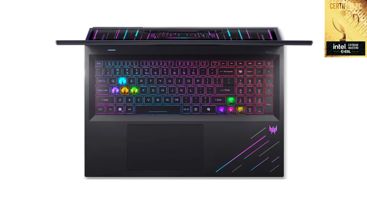 Ноутбук Acer Predator Helios 18 PH18-73 18" WQUXGA IPS, Intel U9-275HX, 64GB, F2TB, NVD5090-24, Lin, чорний