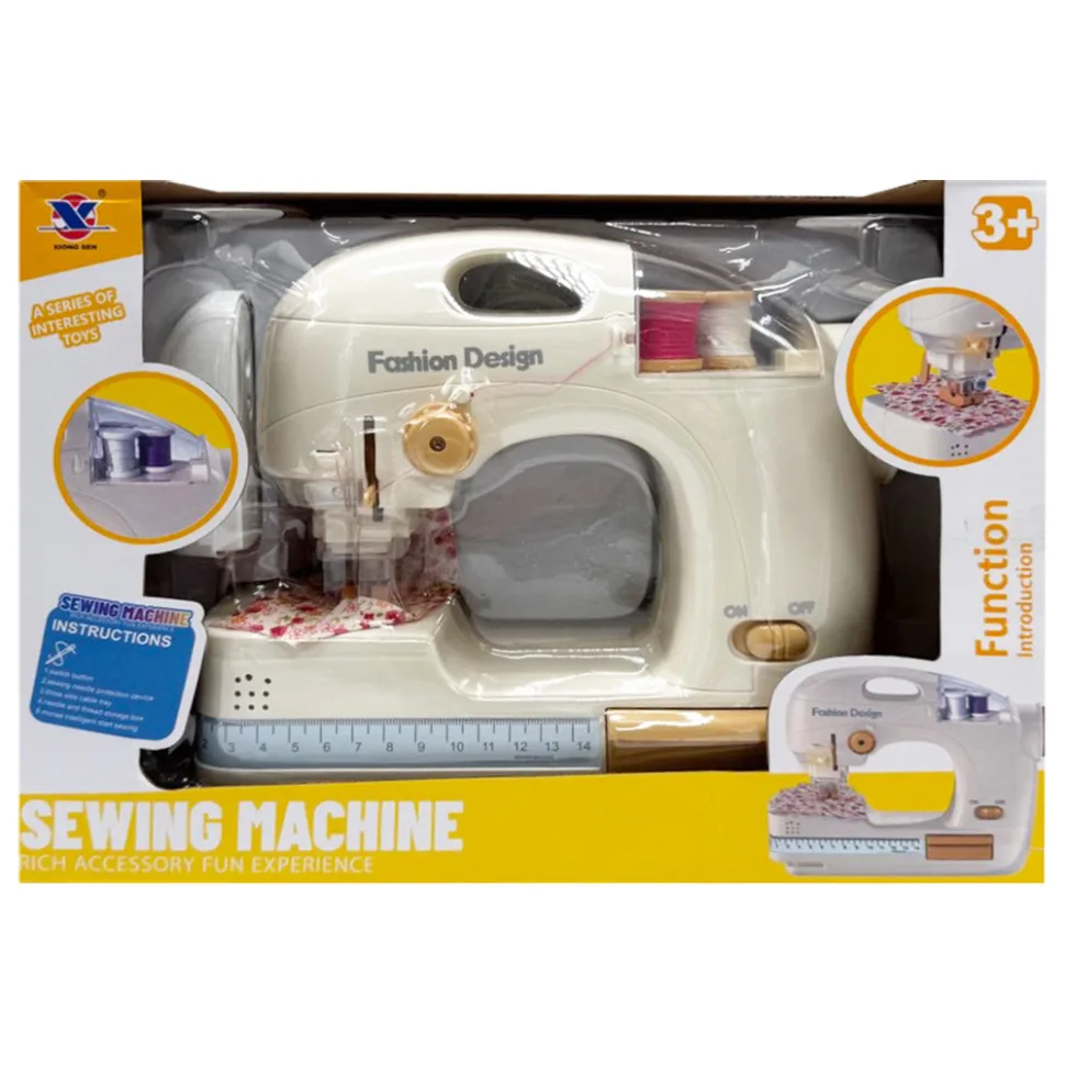 Детская швейная машинка XS-25055 с функцией шитья 31,5х22,5х11,5 см комбинированный белый