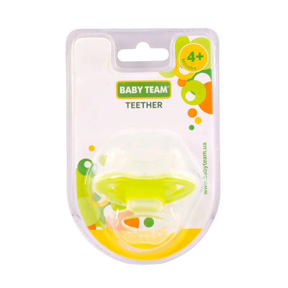 Прорізувач-масажер Baby Team силіконовий 10 см прозорий