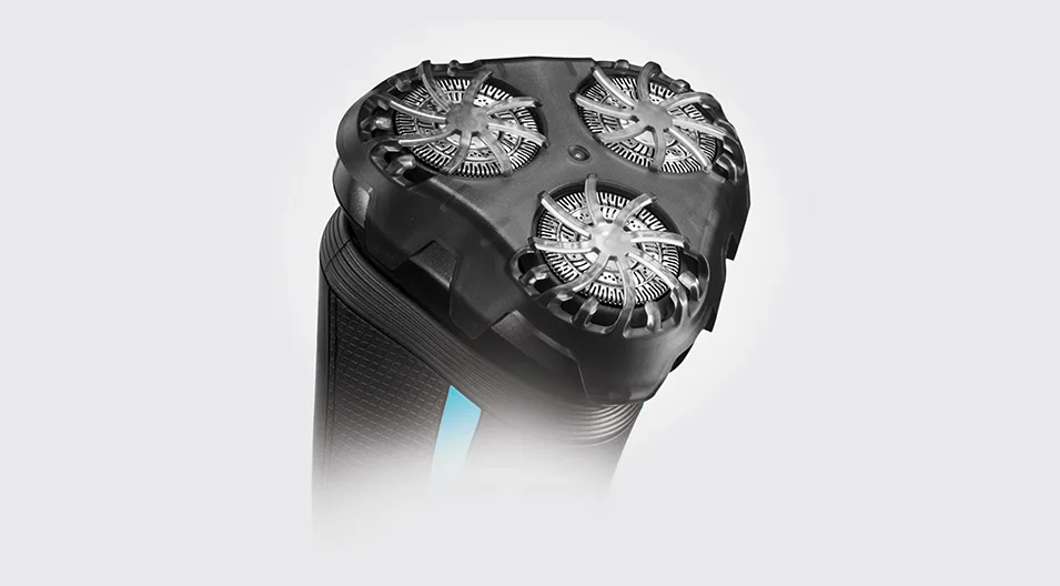 Электрическая роторная бритва Remington Style Aqua с тремя бритвенными головками, Ni-Mh, для сухого и влажного бритья, водонепроницаемая, дорожная с чехлом