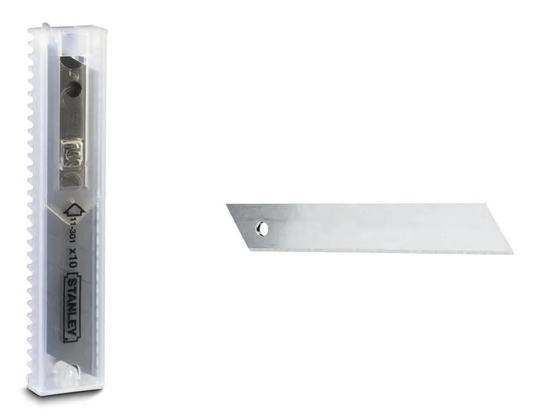Лезвия Stanley 9 мм сегментированные (0-11-300) 10 штук