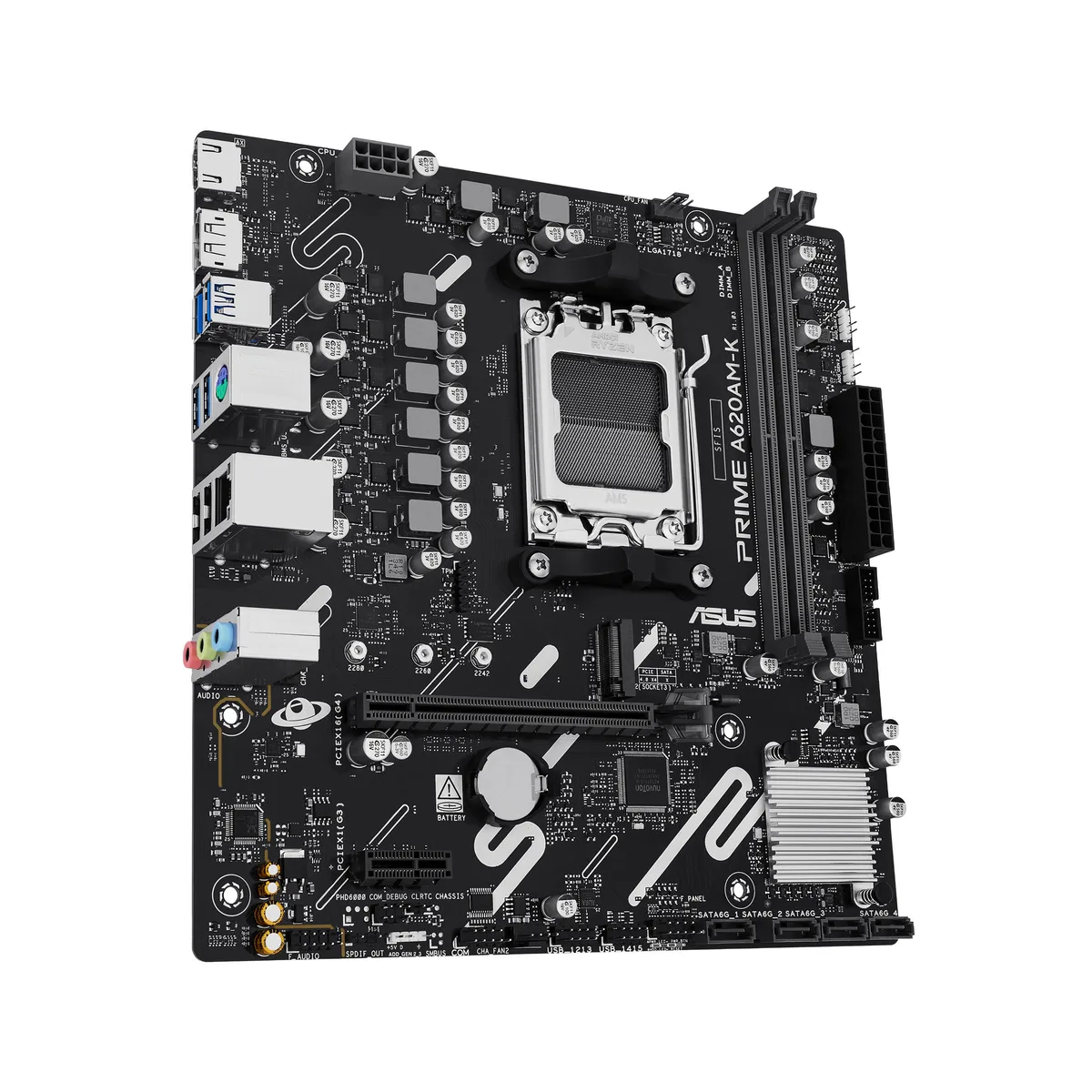 Материнcька плата ASUS PRIME A620AM-K sAM5 A620 2xDDR5 HDMI DP mATX