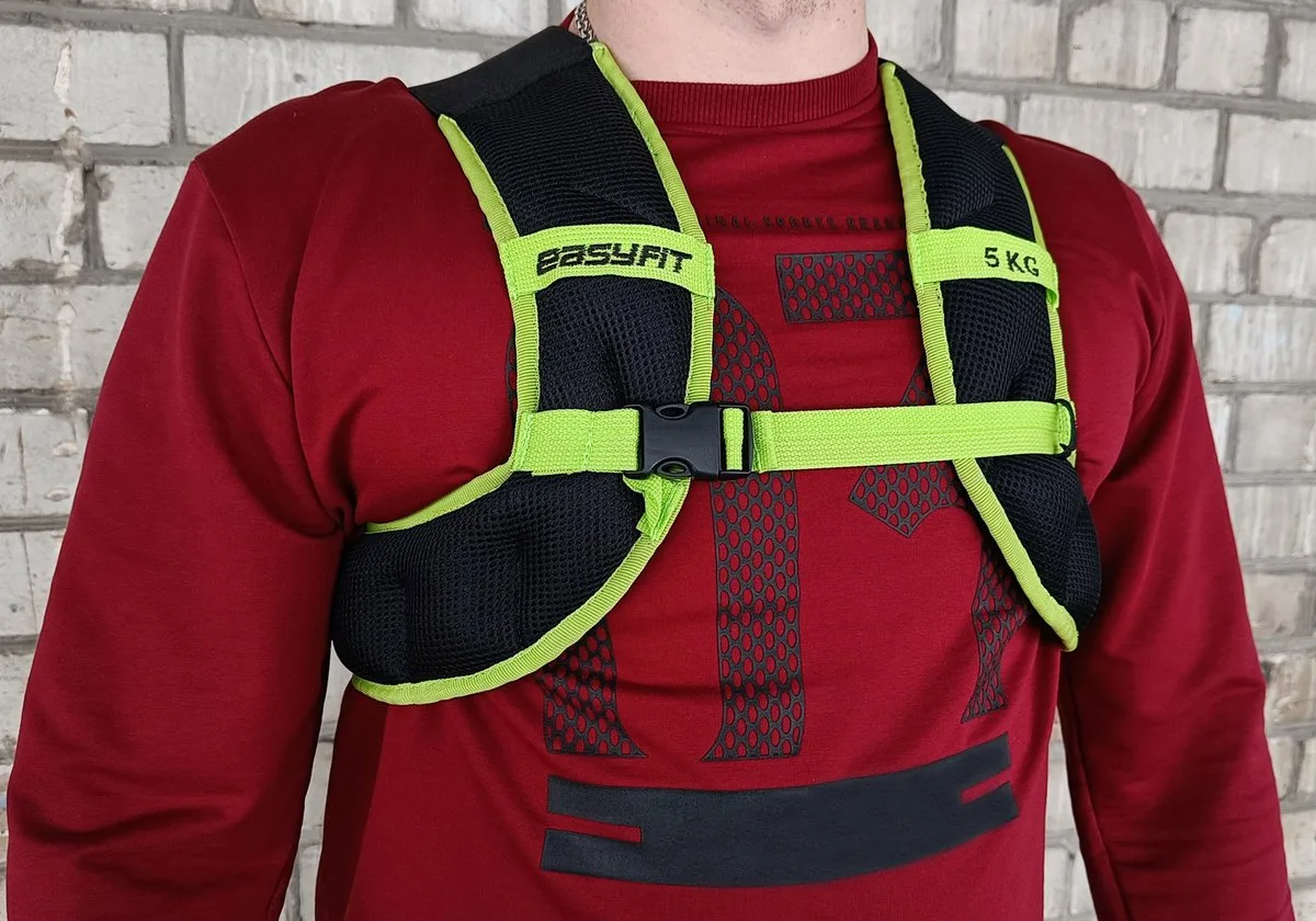 Жилет обтяжувач EasyFit сітка 5 кг чорний