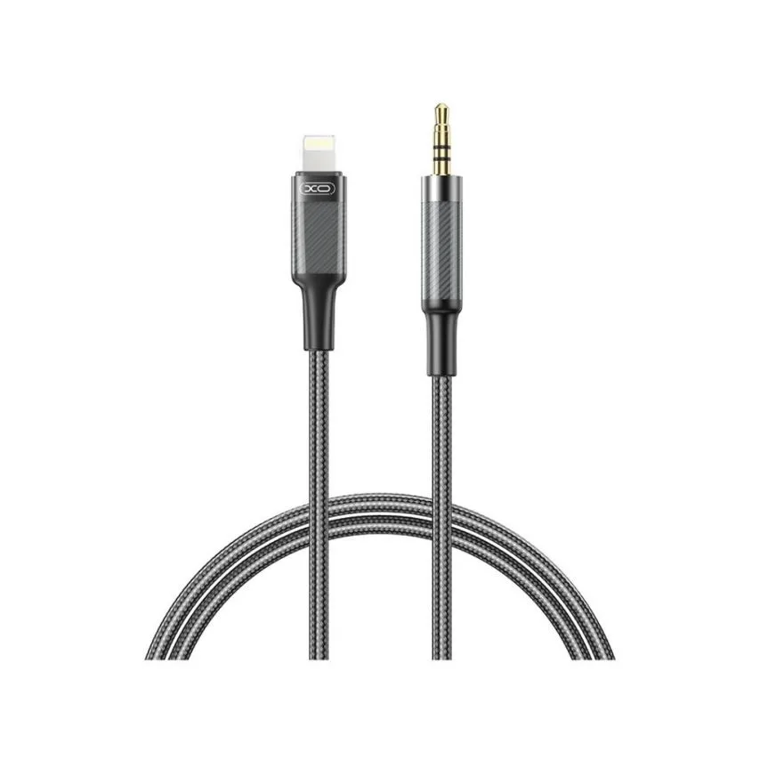Аудіокабель XO Lightning to 3.5mm 1м чорний