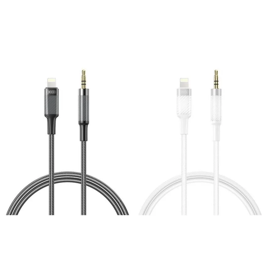 Аудіокабель XO Lightning to 3.5mm 1м чорний