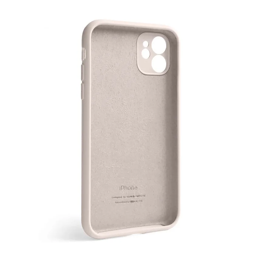 Чохол Silicone Case для Apple iPhone 12 силіконовий  закрита камера рожевий