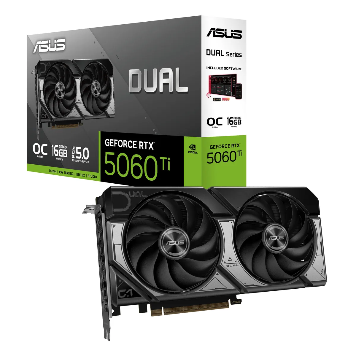 Відеокарта ASUS GeForce 16GB GDDR7 PCI-Express 5 активне охолодження 2 вентилятори