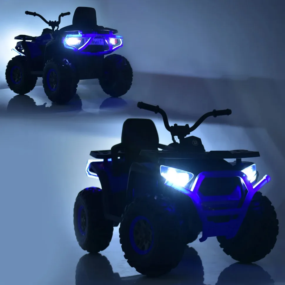 Дитячий електромобіль Bambi Racer Квадроцикл 12V до 50 кг Коричневий 117х71х76 см