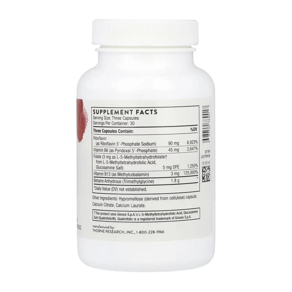 Methyl-Guard Plus Thorne капсули 90 шт для здоров'я серця та гарного настрою