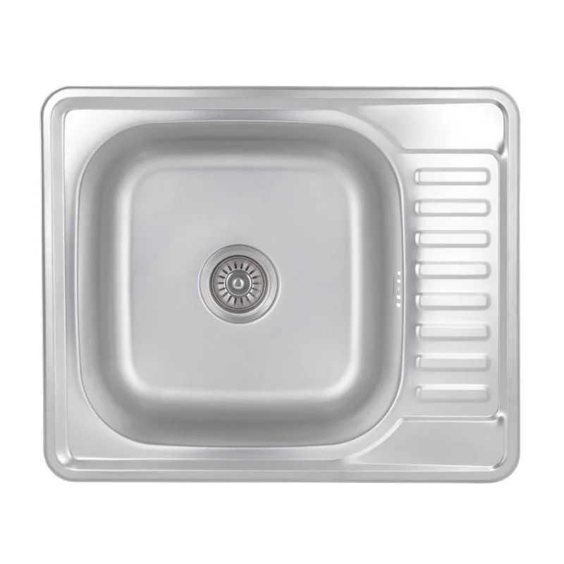 Кухонная мойка Brinex 5848 прямоугольная 580х400х180 мм нержавеющая сталь Micro Decor