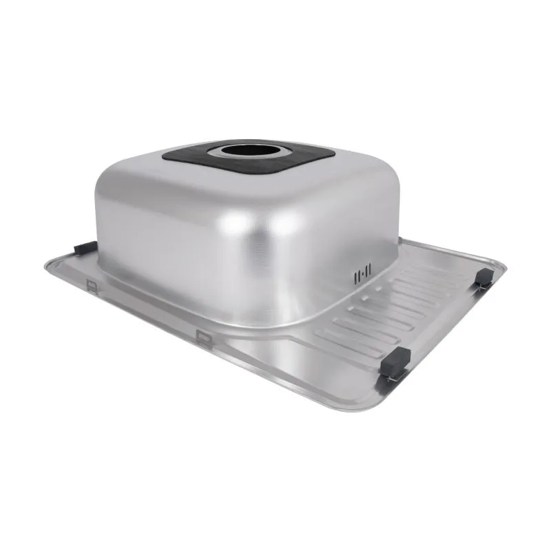Кухонная мойка Brinex 5848 прямоугольная 580х400х180 мм нержавеющая сталь Micro Decor