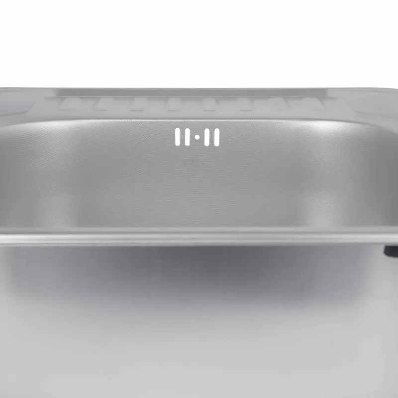 Кухонная мойка Brinex 5848 прямоугольная 580х400х180 мм нержавеющая сталь Micro Decor