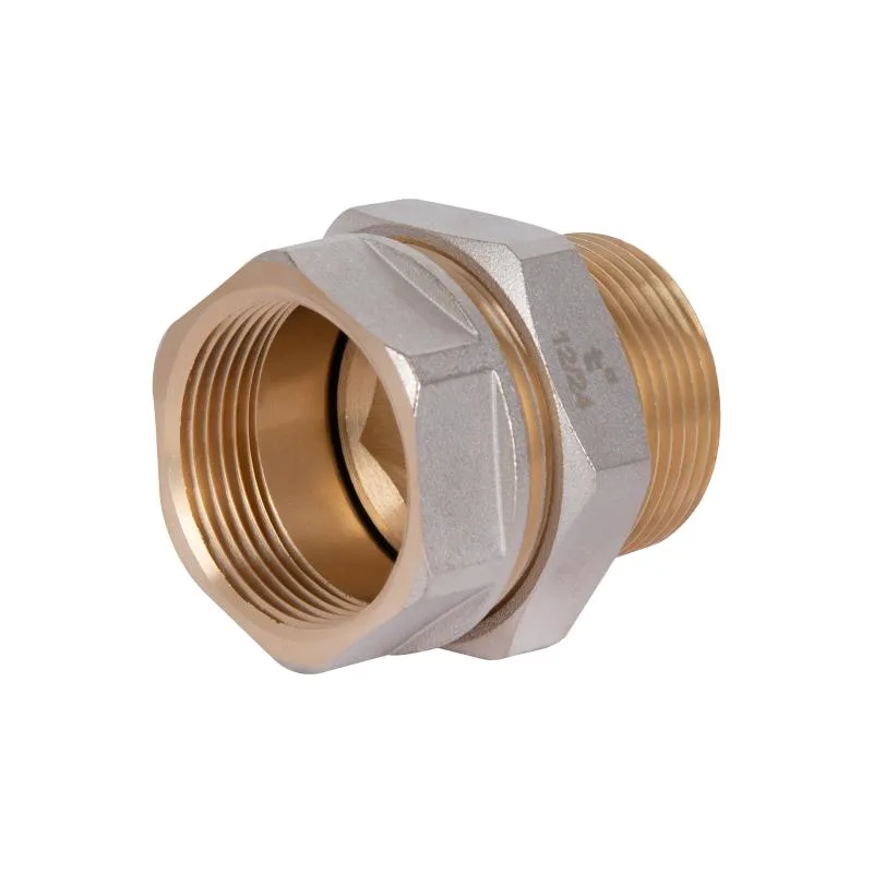 Згін-американка 1 1/2" нікель латунь прямий Thermo Alliance