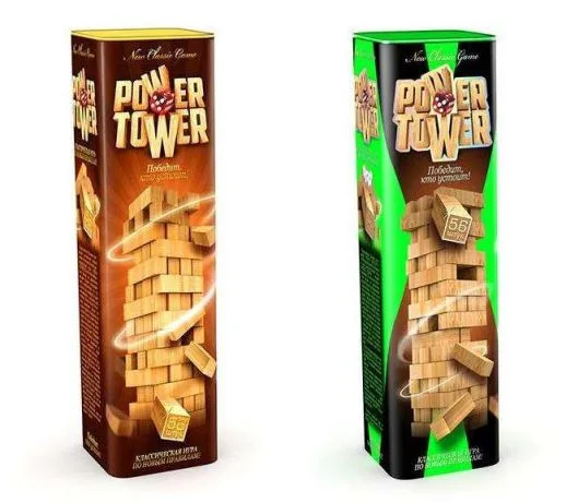 Розвивальна настільна гра Danko Toys Дерев'яна 56 блоків 30х8,5х8,5 см