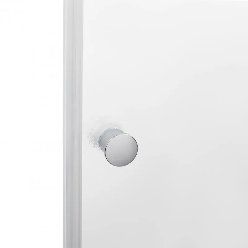Душова кабіна Qtap Pear 80x80 см матове скло хромований профіль 5 мм