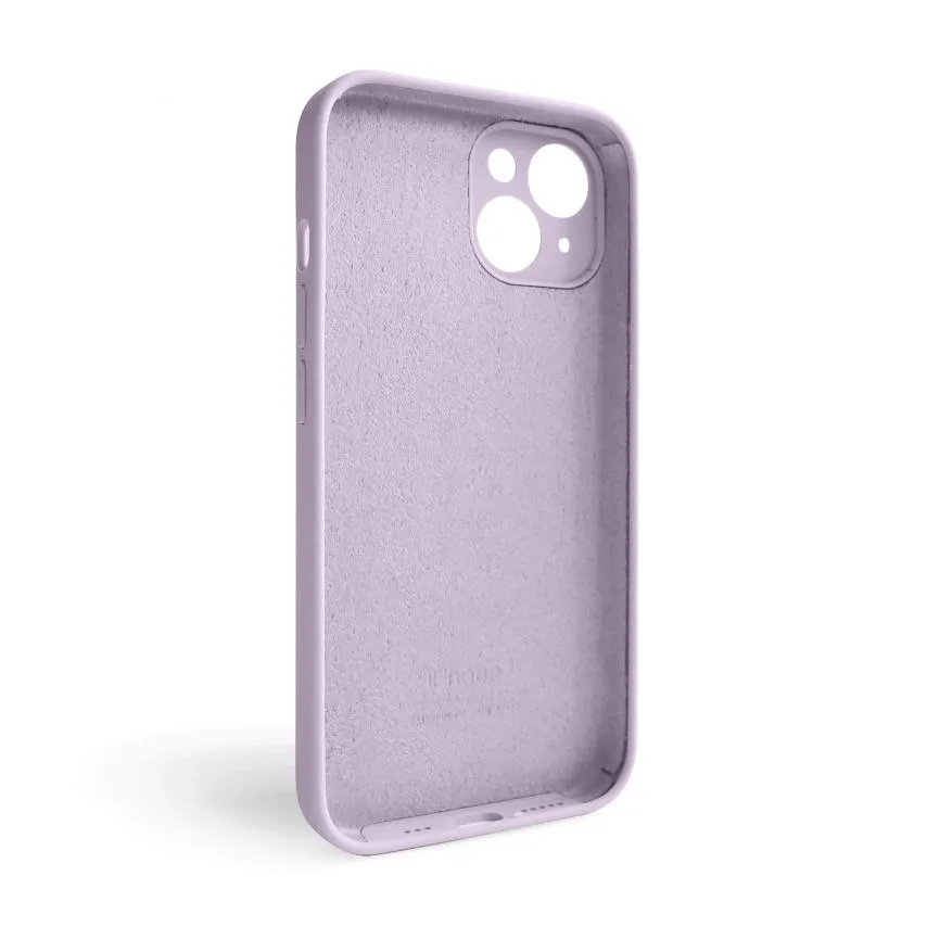 Чохол Silicone Case для Apple iPhone 15 силіконовий  фіолетовий закрита камера
