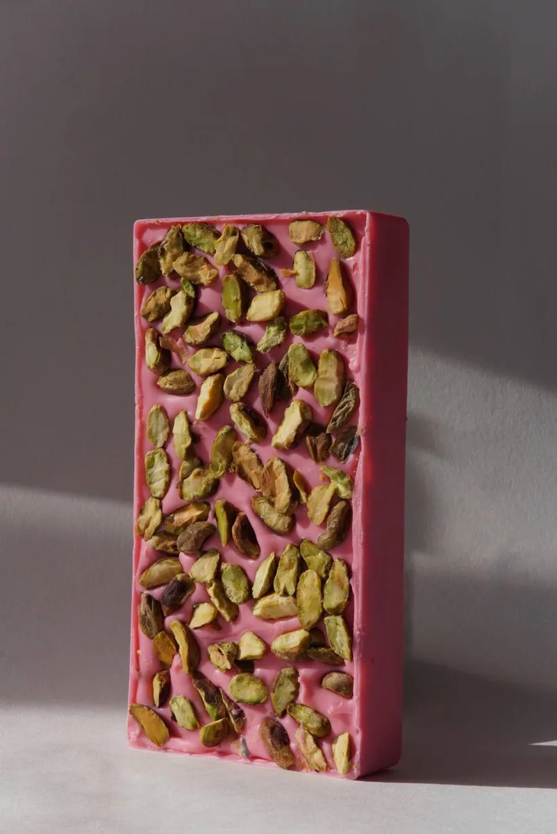 Набір шоколаду Gregory Mill Pink Velvet Dark Agate 200 г ручної роботи для гурманів солодощі шоколадні
