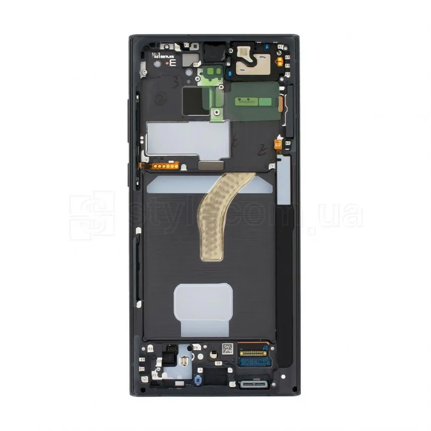 Дисплей AMOLED Samsung чорний 6,8 дюймів з сенсорним екраном та рамкою Service Original