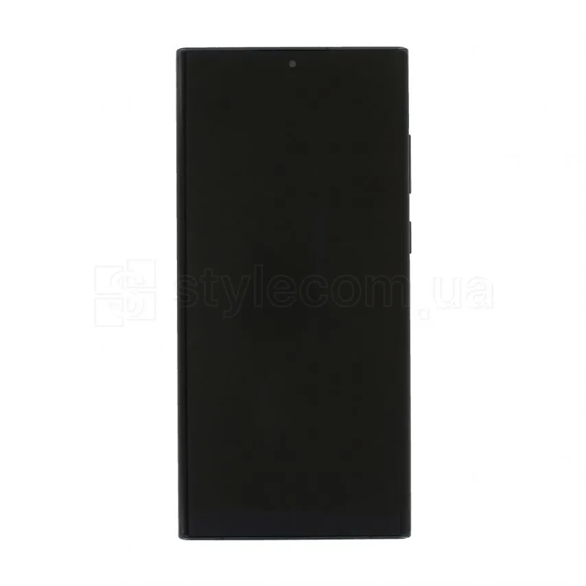 Дисплей AMOLED Samsung чорний 6,8 дюймів з сенсорним екраном та рамкою Service Original