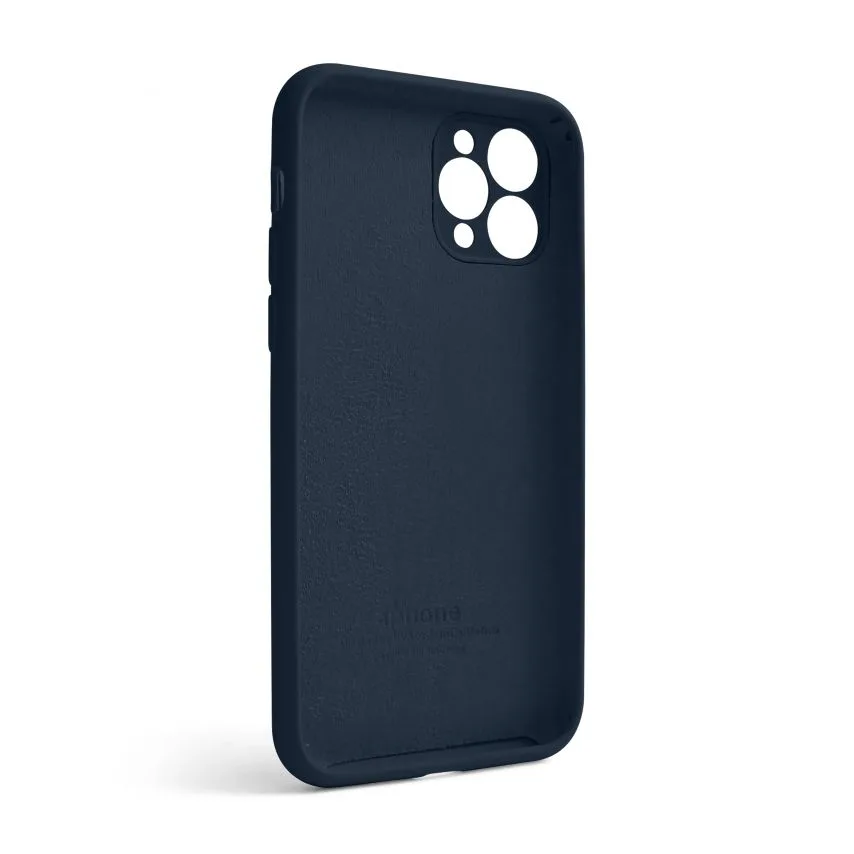Чохол силіконовий для Apple iPhone 11 Pro 68 закрита камера синій