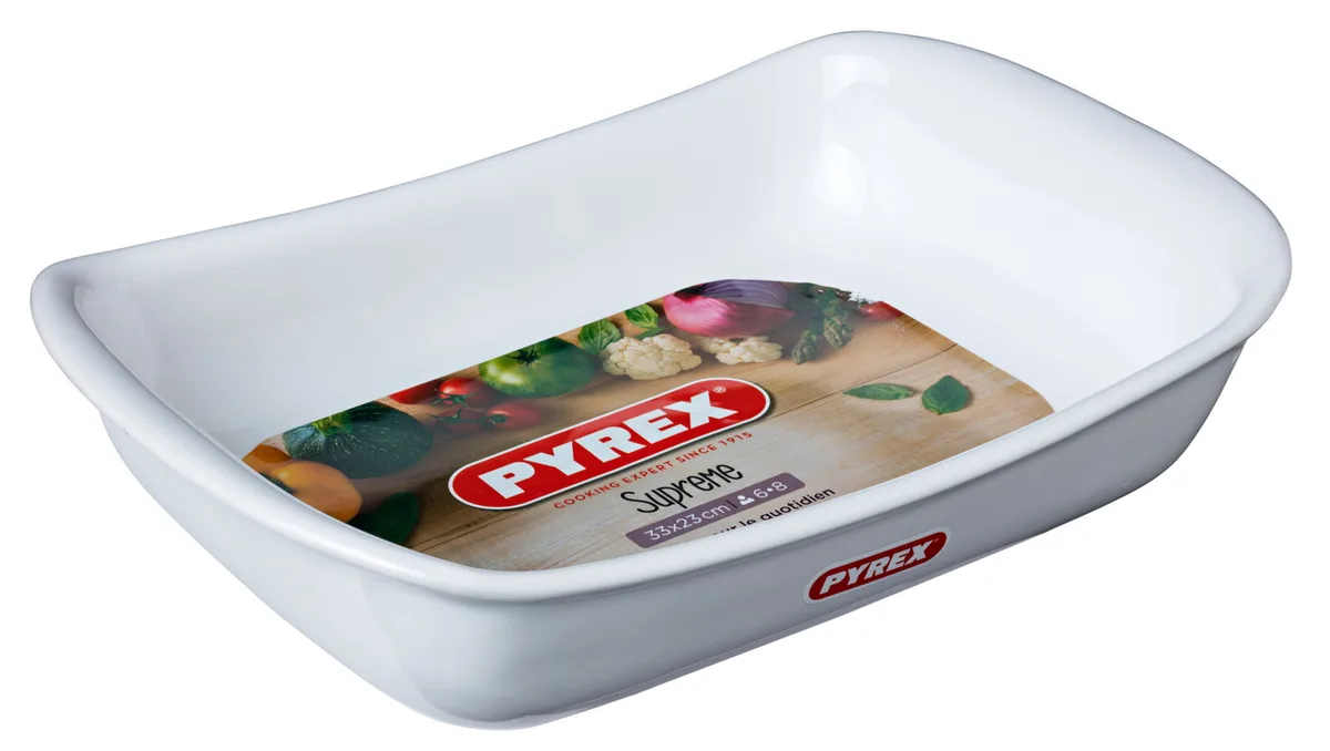 Форма для випікання PYREX керамічна 33х23 см біла