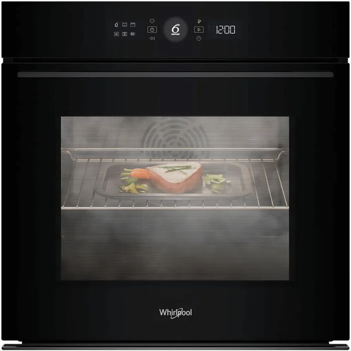 Духова шафа Whirlpool електрична 73л чорна конвекція піроліз телескопічні напрямні