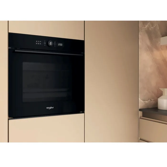 Духовой шкаф Whirlpool электрический 73л черный конвекция пиролиз телескопические направляющие