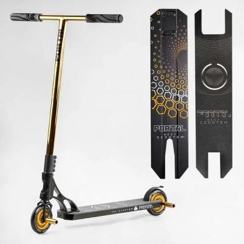 Труковий самокат Best Scooter HIC-система з ПЕГІ алюмінієвий диск та дека колеса 120 мм для трюків скейтборд