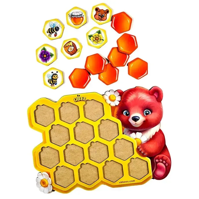 Дитячий пазл-сортер Ubumblebees Меморі Ведмедик картон 3+ багатоколірний