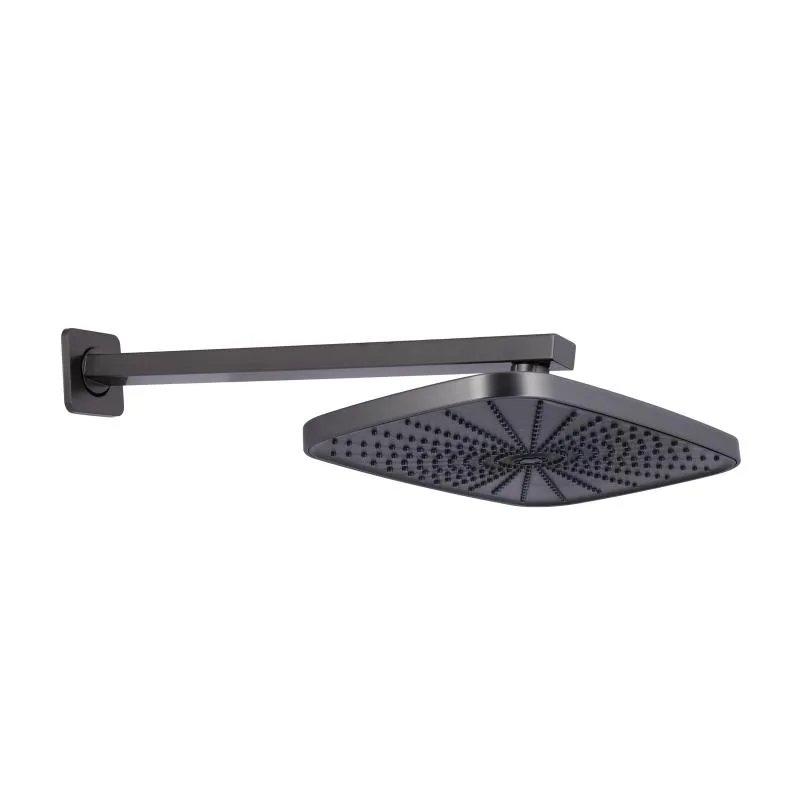 Душевая система Qtap Gemini скрытого монтажа 120х28х214 мм латунь Gunmetal Black PVD