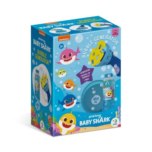 Генератор мильних бульбашок Dodo Baby Shark синій для дітей та дорослих