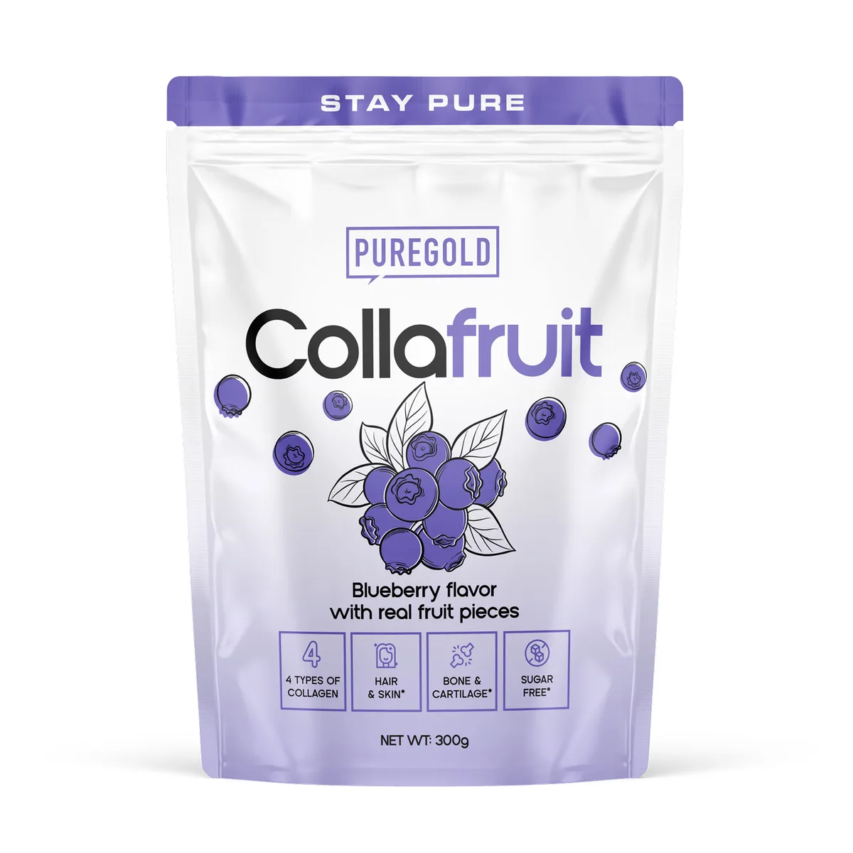 CollaFruit 300g Порошок колагену з чорницею