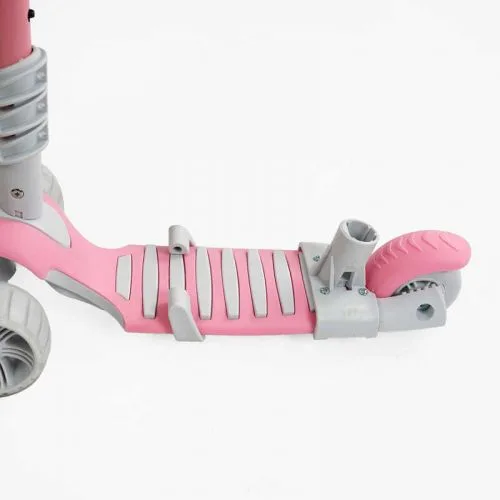 Самокат 5в1 Best Scooter с защитным бампером PU колеса со светом для детей и подростков.