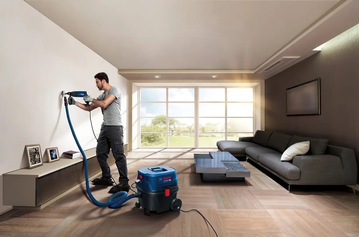 Пилосос професійний Bosch 1200 Вт 21 л пластиковий контейнер чорний