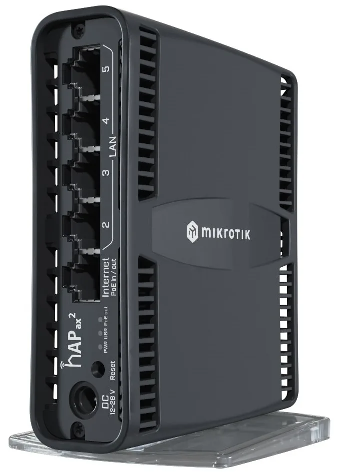 Маршрутизатор MikroTik WiFi6 5 портів Ethernet 2.4ГГц 5ГГц білий
