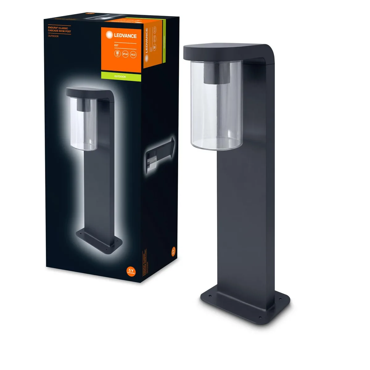 Світильник парковий Osram алюміній 50 см чорний E27