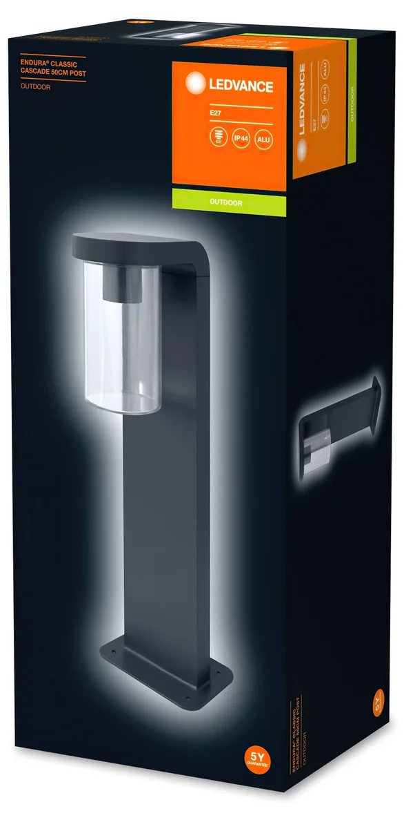 Светильник парковый Osram алюминий 50 см черный E27