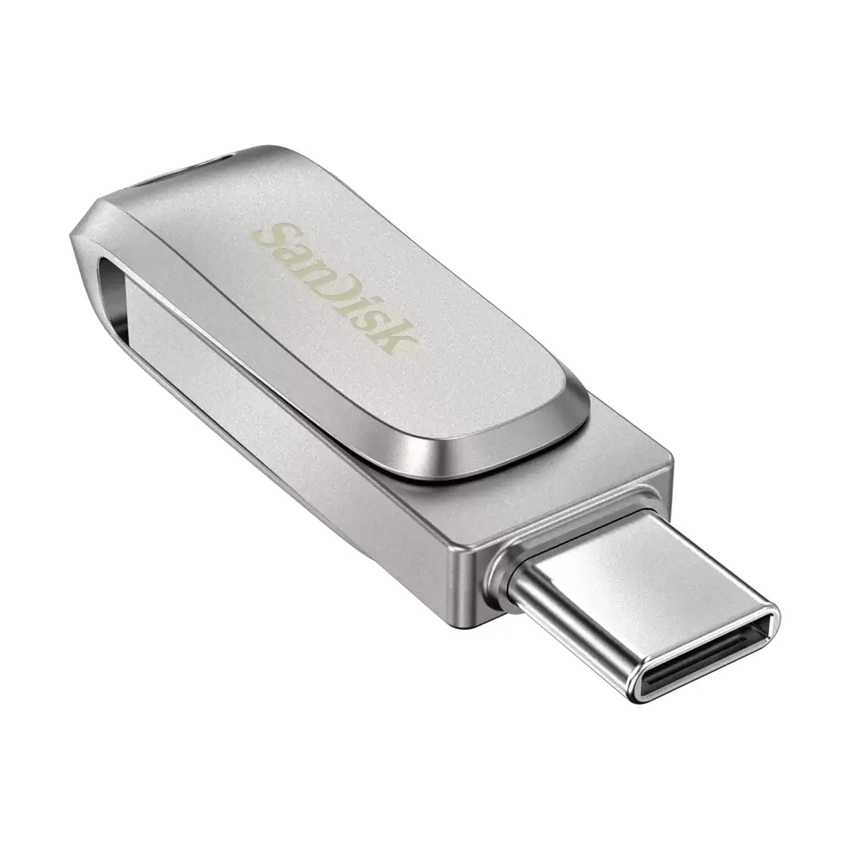 Накопичувач SanDisk металевий 512 ГБ USB 3.2 Type-A Type-C Срібний