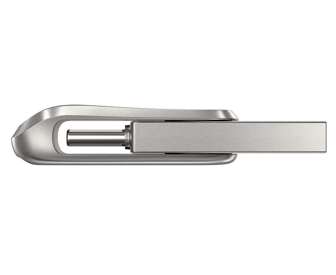 Накопичувач SanDisk металевий 512 ГБ USB 3.2 Type-A Type-C Срібний